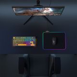 Rampage MP-21 PULSAR M RGB 252x328x3mm RGB Led Gaming MOUSE PAD (Siyah
