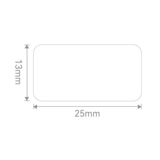 NIIMBOT EW25 Etiket 25mm x 13mm Low Temperature (-80°C) 390 etiket/rul