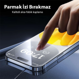 Baseus iPhone 14 Plus/13 Pro Max HD Tempered Full Koruma Cam Ekran Kor