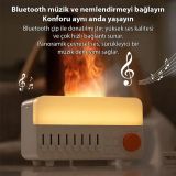 Ezere A14 Bluetooth Hoparlörlü Alev Efektli 8 Sesli Renkli Alev Görünü