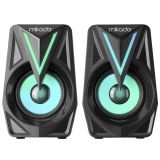 MIKADO MD-S23 GLARE 6W 1+1 Masaüstü RGB Aydınlatma USB Siyah Kasa Spea