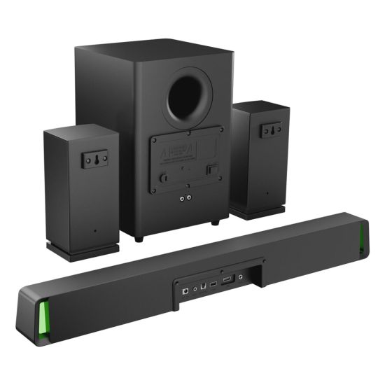 MIKADO MD-SBT35 160W 5+1 Masaüstü BT/AUX/USB/HDMI/OPTICAL Soundbar Siy
