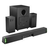 MIKADO MD-SBT35 160W 5+1 Masaüstü BT/AUX/USB/HDMI/OPTICAL Soundbar Siy