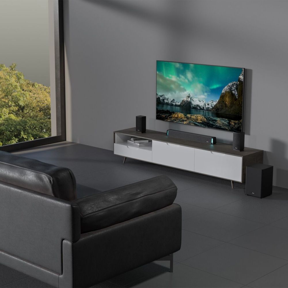 MIKADO MD-SBT35 160W 5+1 Masaüstü BT/AUX/USB/HDMI/OPTICAL Soundbar Siy