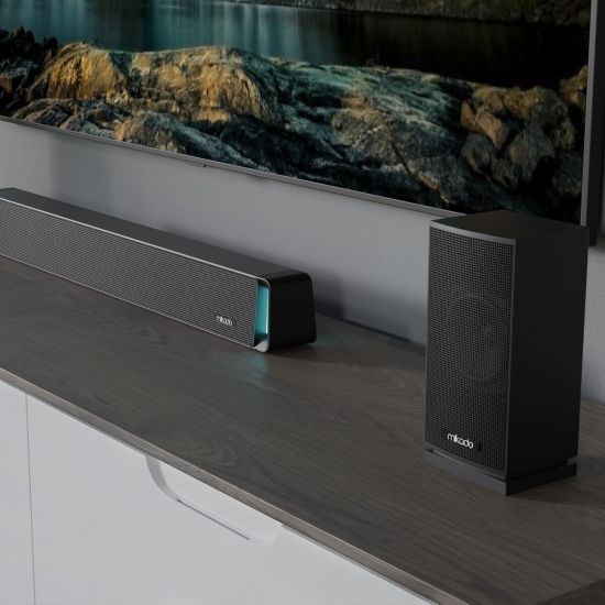 MIKADO MD-SBT35 160W 5+1 Masaüstü BT/AUX/USB/HDMI/OPTICAL Soundbar Siy