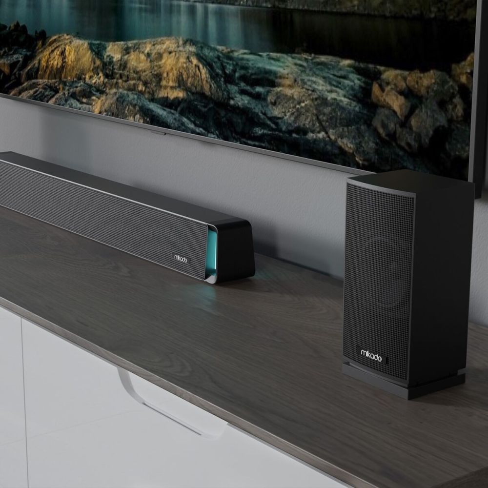 MIKADO MD-SBT35 160W 5+1 Masaüstü BT/AUX/USB/HDMI/OPTICAL Soundbar Siy