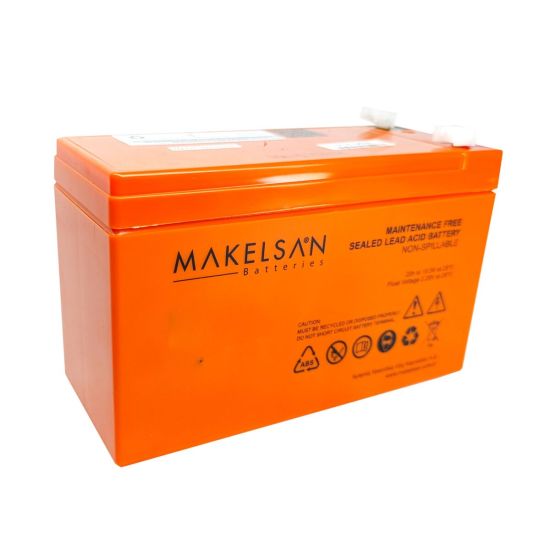 MAKELSAN 12V 9Ah Bakımsız Kuru Akü. UPS için Uygundur.