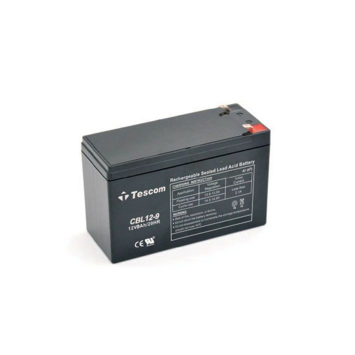 TESCOM Combatt CBL12-9 12V 9Ah Bakımsız Kuru Akü. UPS için Uygundur. (