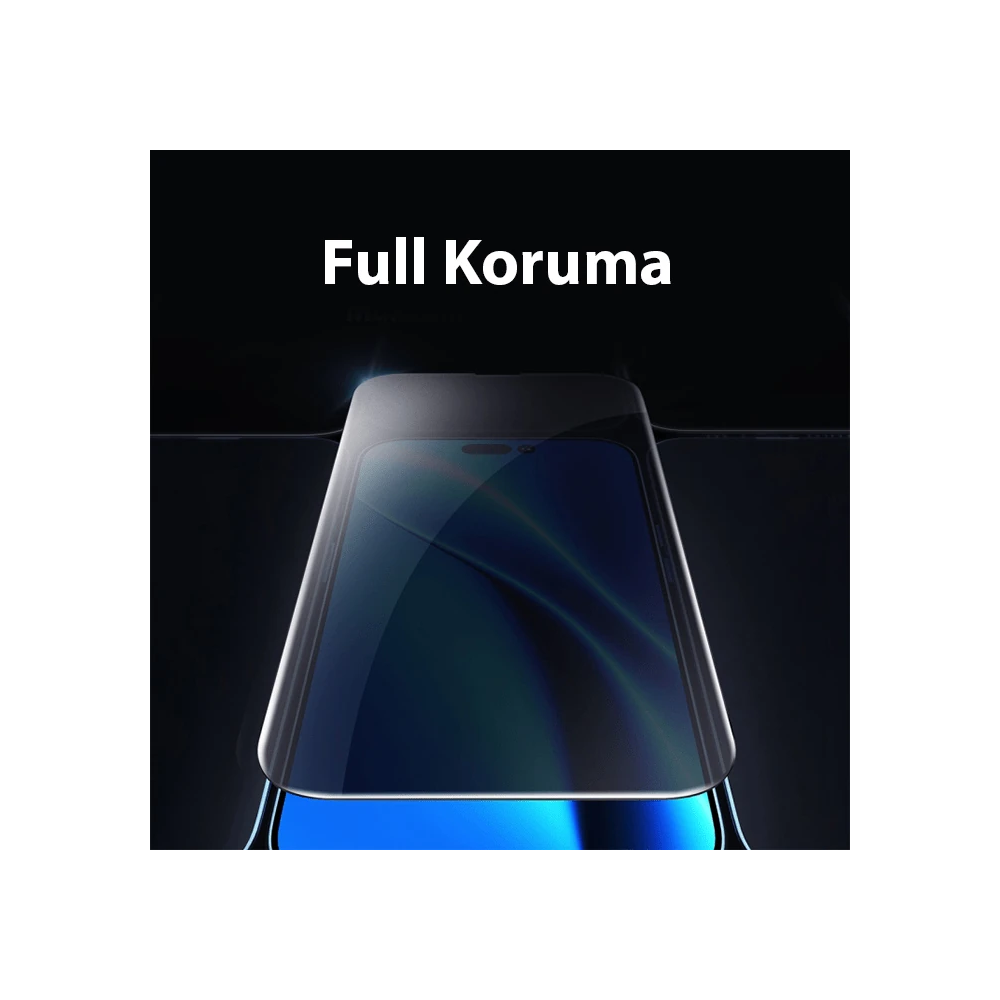 Baseus Crystalline iPhone 15 Plus Privacy Hayalet Full Koruma Cam Ekra