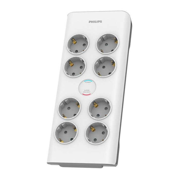 PHILIPS SPN7080WA/62 8 Soket Akım Korumalı Priz 900 Joules 2Mt Örgülü 