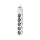 S-LINK SPG-F05 5 Soket Akım Korumalı Priz 1.5Mt Kablo 306 Joule (Beyaz