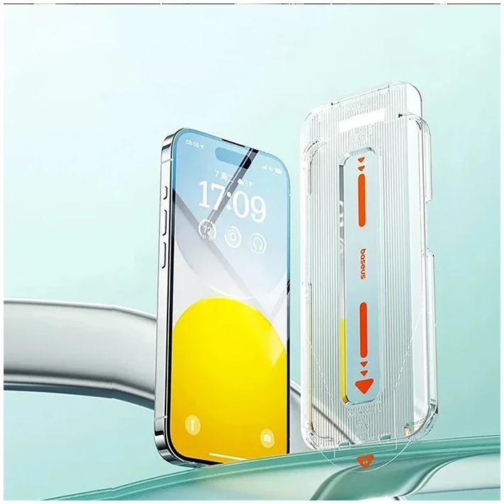 Baseus Crystal iPhone 15 Plus Full Koruma Eye-Protection Tempered Cam 