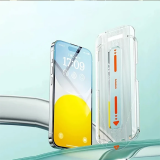 Baseus Crystal iPhone 15 Plus Full Koruma Eye-Protection Tempered Cam 