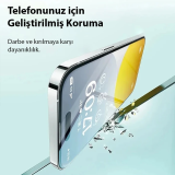 Baseus Crystal iPhone 15 Plus Full Koruma Eye-Protection Tempered Cam 