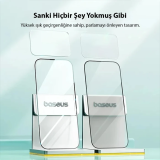 Baseus Crystal iPhone 15 Plus Full Koruma Eye-Protection Tempered Cam 
