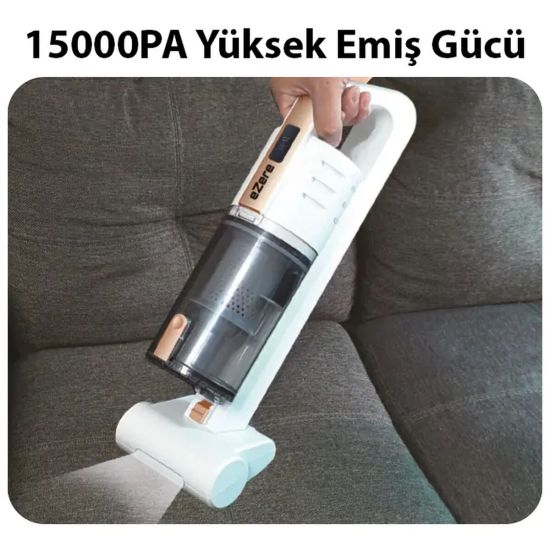 Ezere 15000pa LED Işıklı Kuru Islak Kullanım Kablosuz Güçlü El Araç-Ev