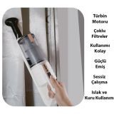 Ezere 15000pa LED Işıklı Kuru Islak Kullanım Kablosuz Güçlü El Araç-Ev