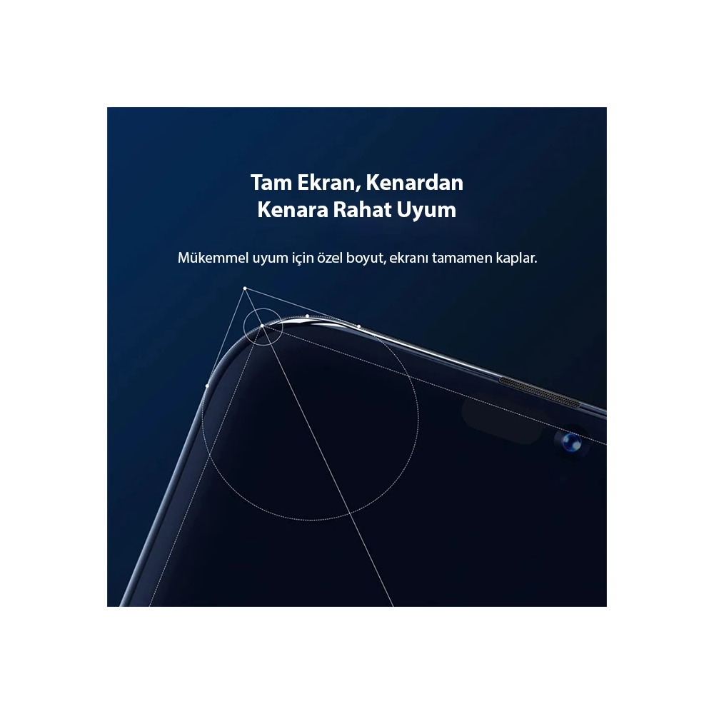 Baseus Crystal iPhone 15 Full Koruma Anti Mavi Işık Tempered Cam Ekran
