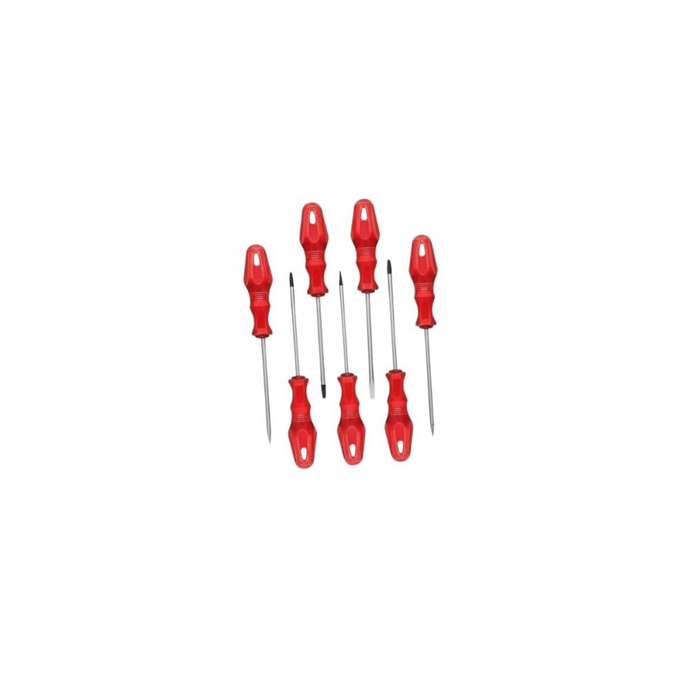 Düz ve Yıldız Başlıklı 7li Tornavida Seti Ergonomik Tutma