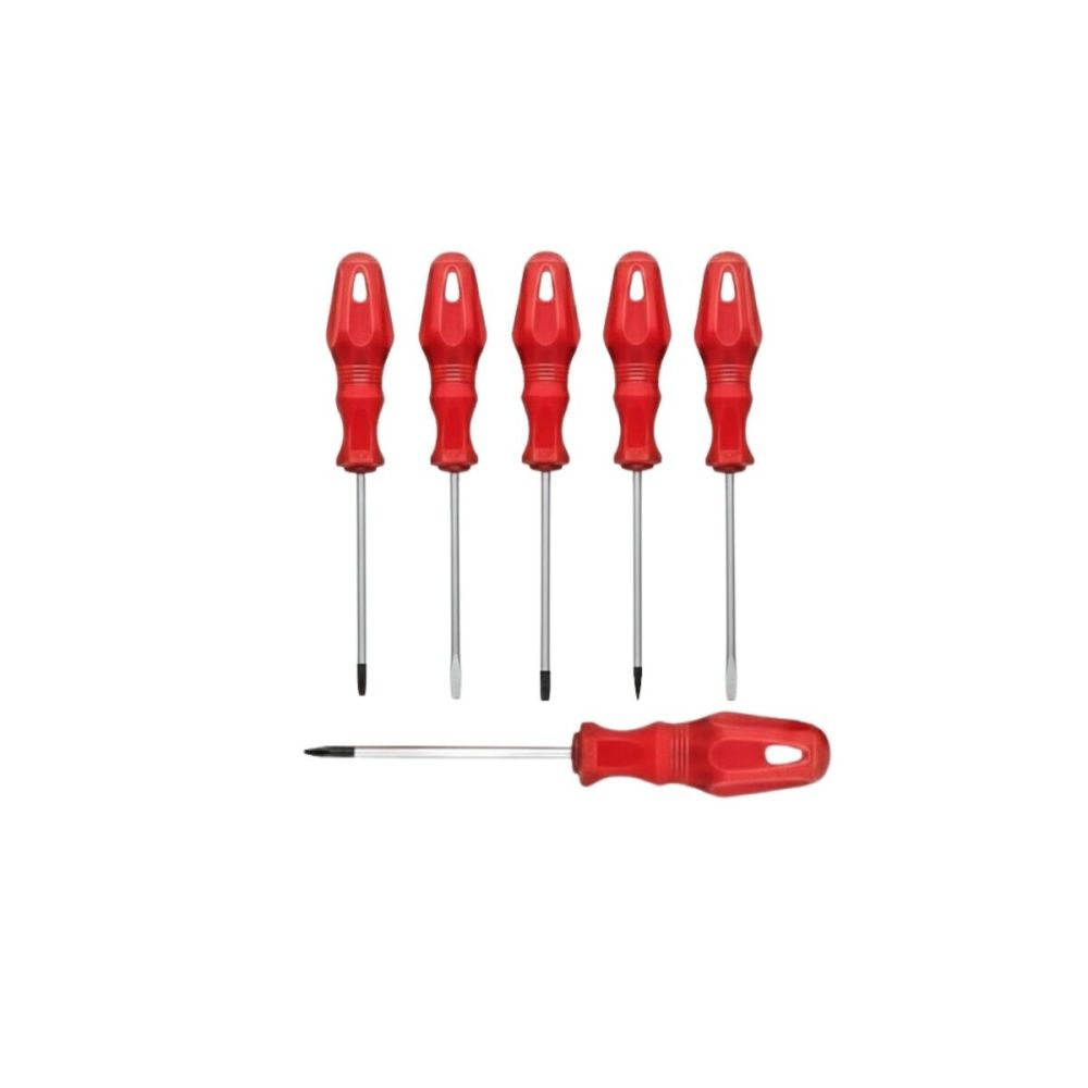 Düz ve Yıldız Başlıklı 7li Tornavida Seti Ergonomik Tutma
