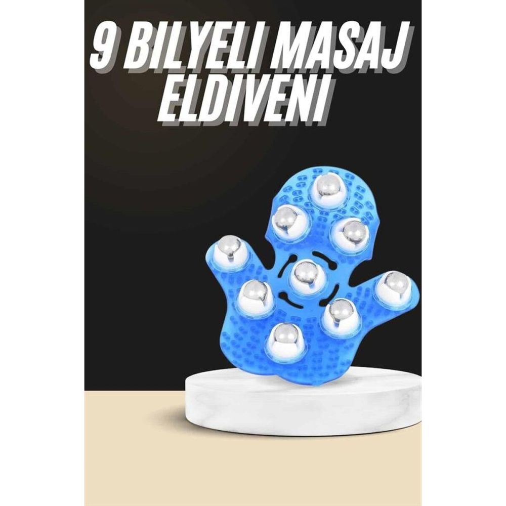 Giyilebiilir Masaj Eldiveni 9 Bilyeli Tüm Vücut Masajına Uygun