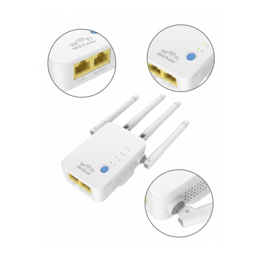 Ev ve Ofis İçin WiFi Güçlendirici WPS Düğmeli Güvenli Tekrarlayıcı