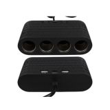 Araç Çakmak Çoklayıcı 4 Çıkışlı 2 USB ve Type C Girişli Çok Fonksiyonl