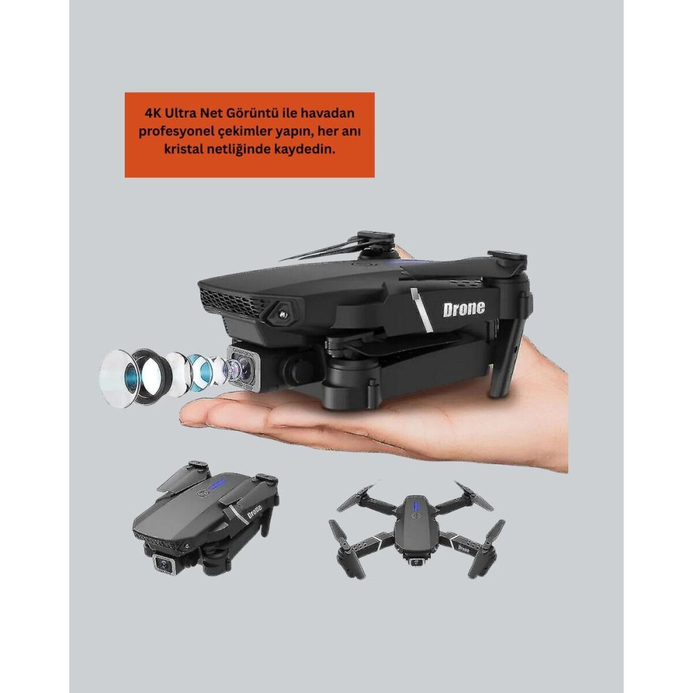 Wifi FPV Canlı Görüntü Aktarımlı Katlanabilir Drone