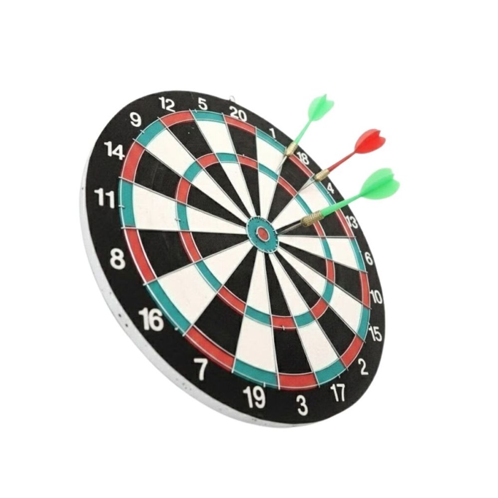 17 İnç Dart Tahtası 4 Metal Dart Oku