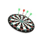 17 İnç Profesyonel Dart Tahtası Dayanıklı Yapı ve 4 Metal Dart Oku