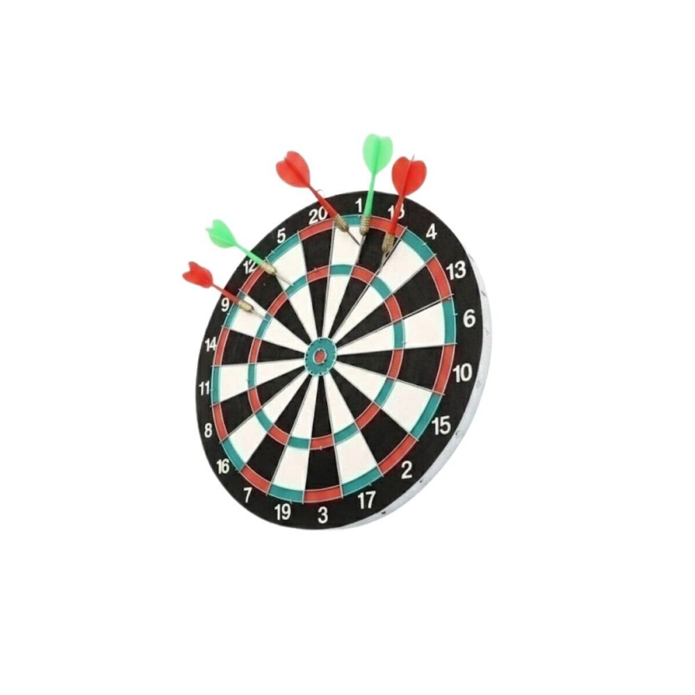 17 İnç Profesyonel Dart Tahtası Dayanıklı Yapı ve 4 Metal Dart Oku