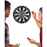 12 İnç Dart Tahtası 4 Adet Metal Uçlu Dart Oku Kolay Montajlı