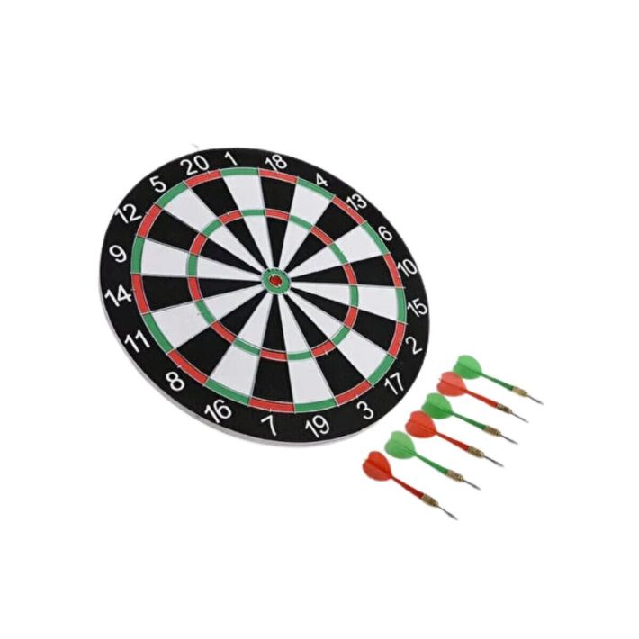 Şık Tasarımlı Dart Tahtası 12 İnç Dayanıklı Ahşap Gövde