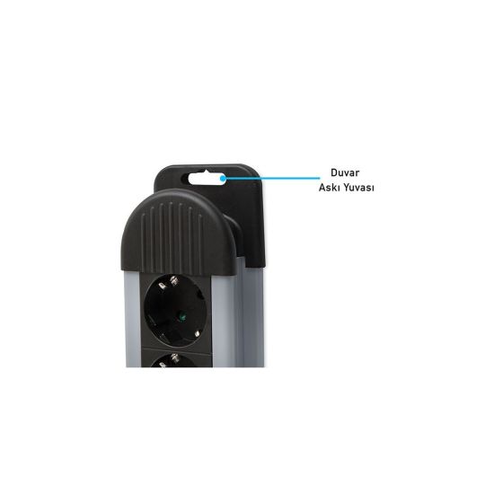 S-LINK Swapp SPGKS03 3 Soket Akım Korumalı Priz 1.5Mt Kablo 900 Joule 