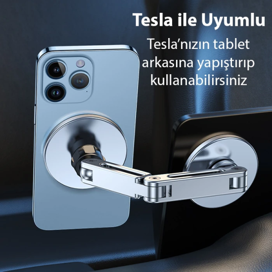 ALLY LF-256 Alüminyum Araç İçi Torpido Üstü Manyetik Telefon Tutucu
