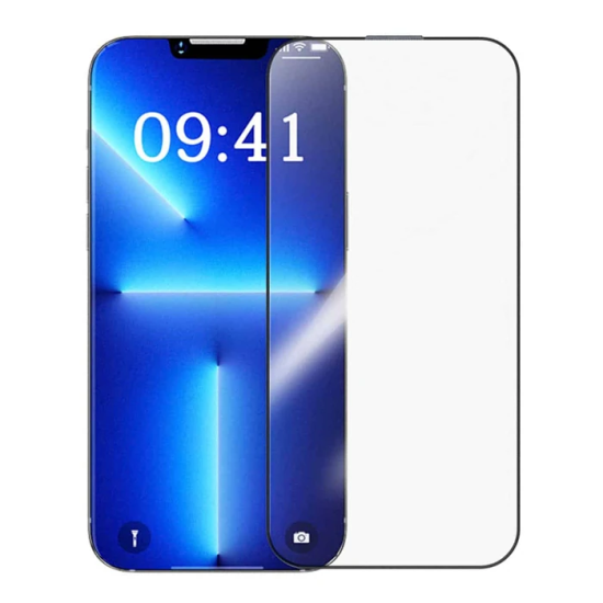Baseus Crystalline iPhone 14 Plus/13 Pro Max için Parlama Önleyici Tem