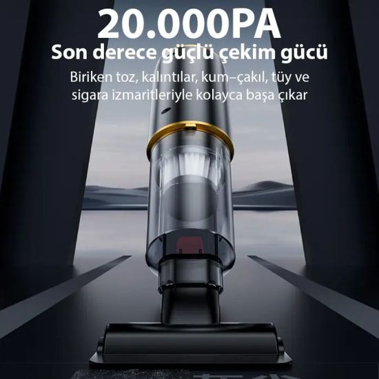 EZERE ST-6609C 20000pa Güçlü Dijital Göstergeli Vakumlu Kablosuz Üflem