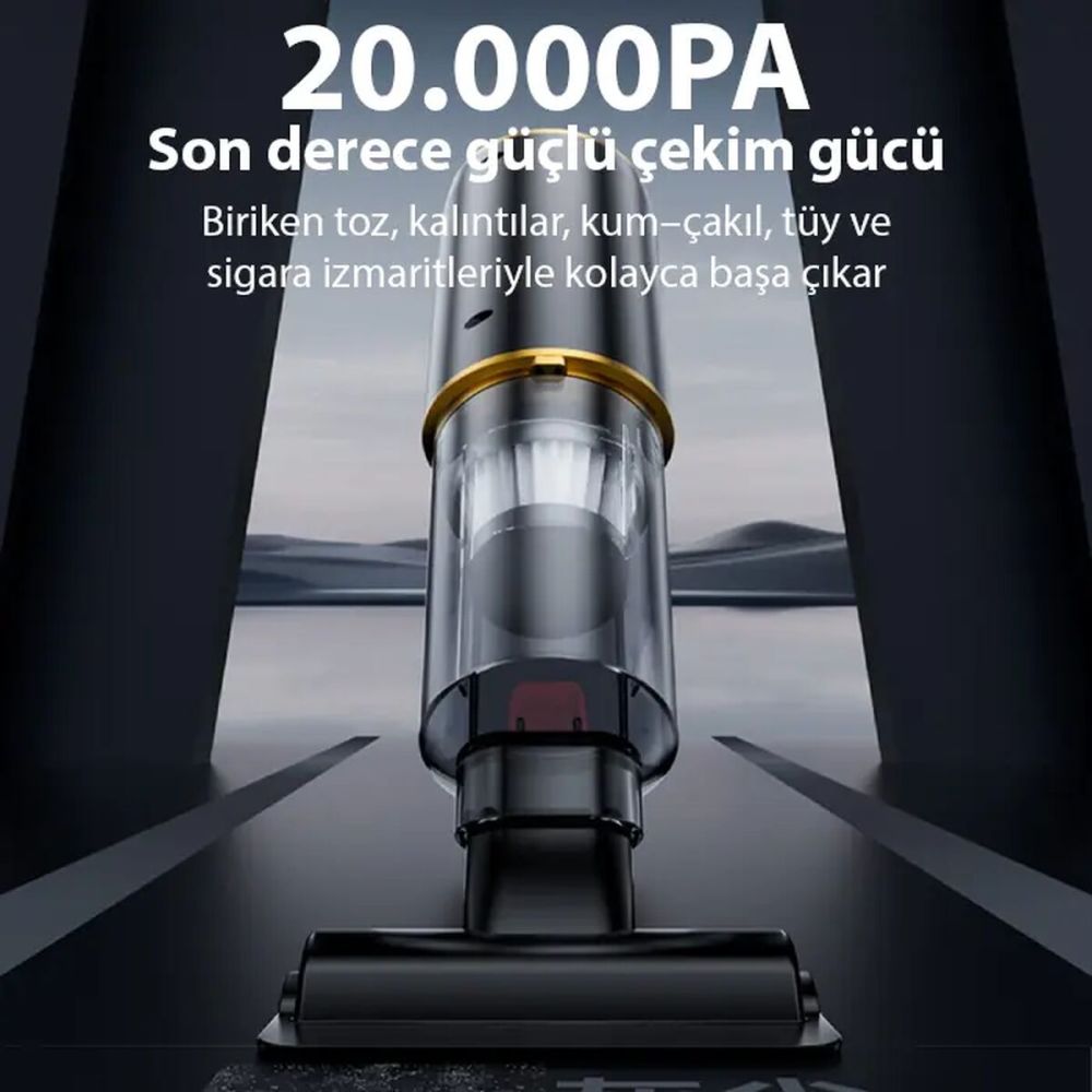 EZERE ST-6609C 20000pa Güçlü Dijital Göstergeli Vakumlu Kablosuz Üflem
