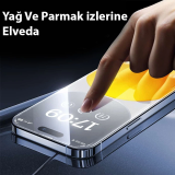 Baseus Crystalline iPhone 14 Plus/13 Pro Max için Parlama Önleyici Tem