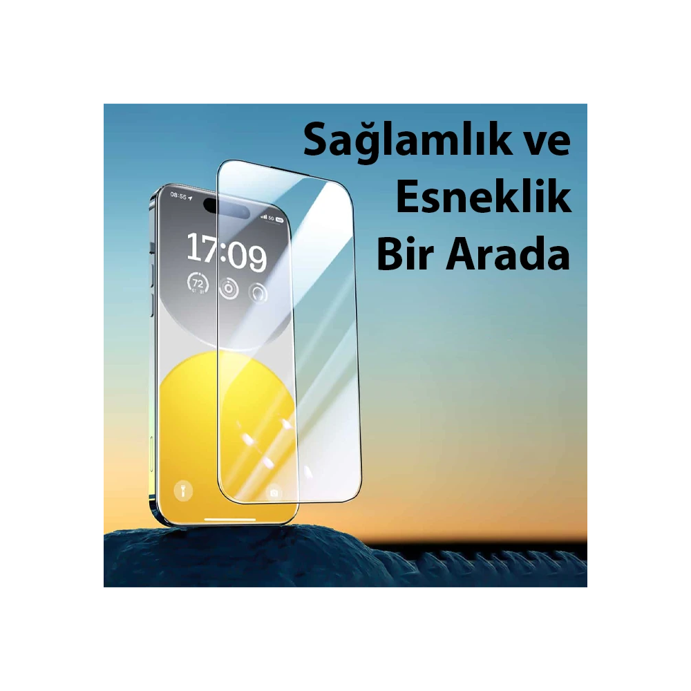 Baseus iPhone 15 Plus Privacy Hayalet Full Koruma Cam Ekran Koruyucu