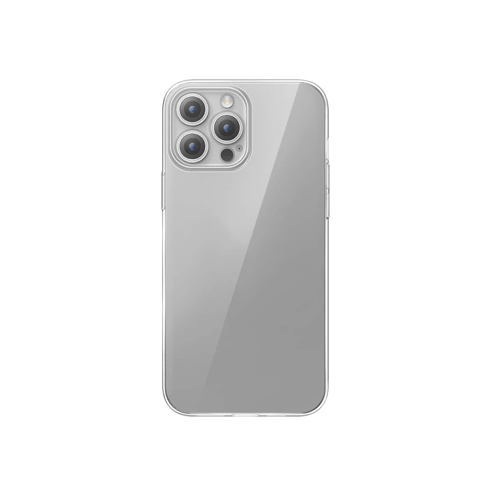 Baseus iPhone 15 Pro Schott Serisi Şeffaf Silikon Kılıf + Tempered Ekr