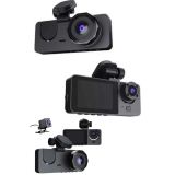 Yol Kayıt Araç Kamerası HD DVR 3 Kameralı 2.0in Ekranlı Ön İç Arka
