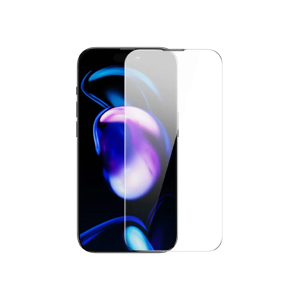 Baseus iPhone 15 Pro Max Schott Serisi Şeffaf Silikon Kılıf + Tempered