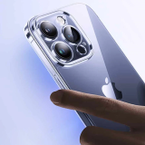Baseus iPhone 15 Pro Max Schott Serisi Şeffaf Silikon Kılıf + Tempered