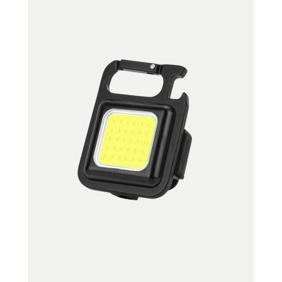 Şarjlı COB LED Anahtarlık Fener – 4 Modlu Manyetik ve Katlanabilir Sta