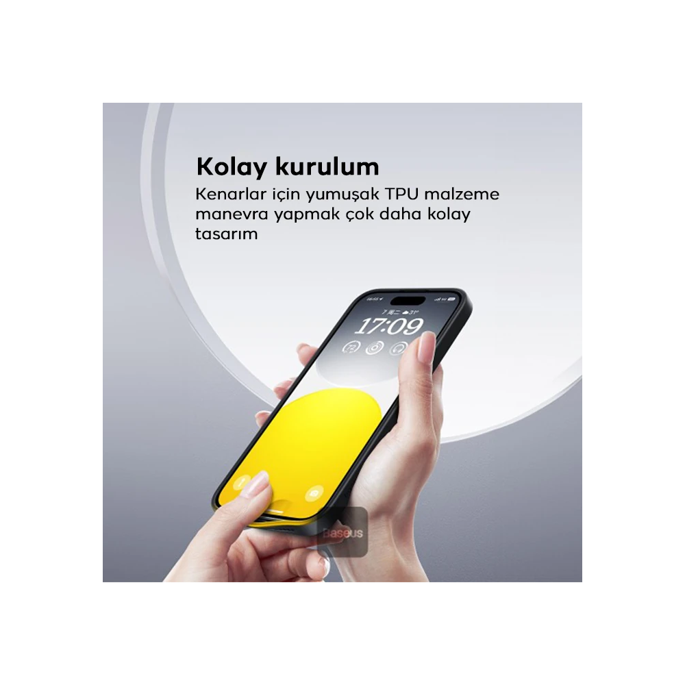 Baseus iPhone 15 Pro SkyRing Serisi Standlı Magsafe Manyetik Kılıf + T