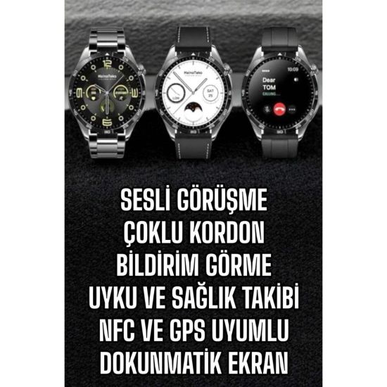 Akıllı Saat Titreşimli Amoled Ekran Uyku ve Sağlık Takibi Sesli Görüşm
