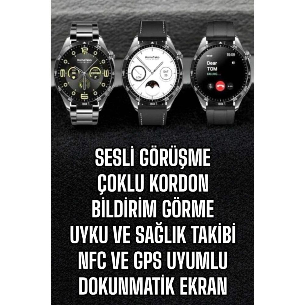 Akıllı Saat Titreşimli Amoled Ekran Uyku ve Sağlık Takibi Sesli Görüşm