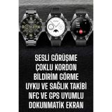Akıllı Saat Titreşimli Amoled Ekran Uyku ve Sağlık Takibi Sesli Görüşm