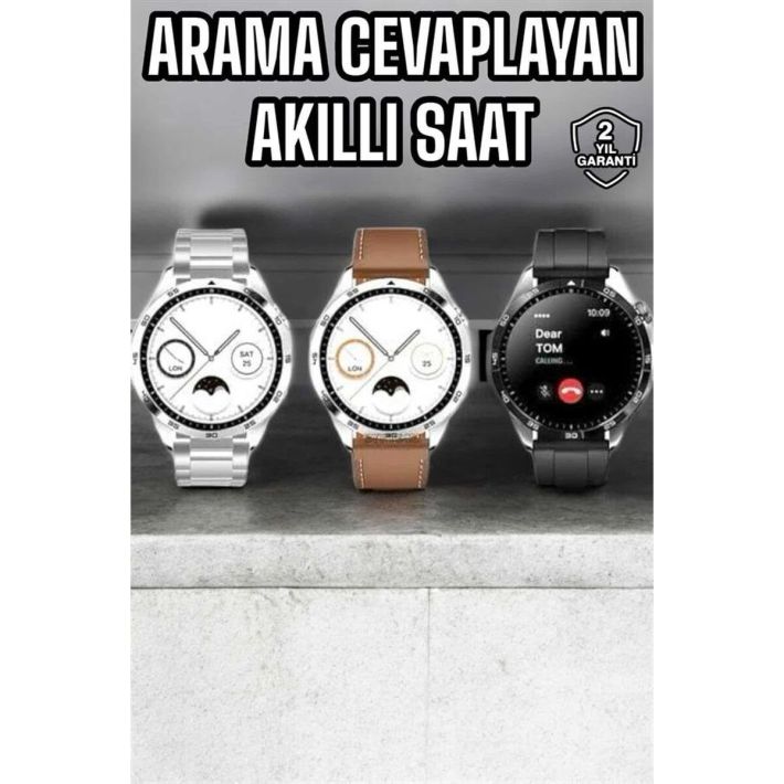 Akıllı Saat Titreşimli Amoled Ekran Uyku ve Sağlık Takibi Sesli Görüşm